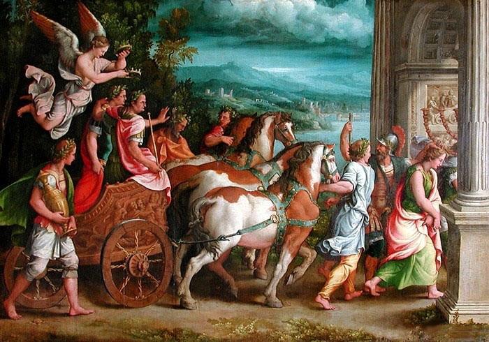Giulio Romano The Triumph of Titus and Vespasian oil painting picture